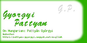 gyorgyi pattyan business card